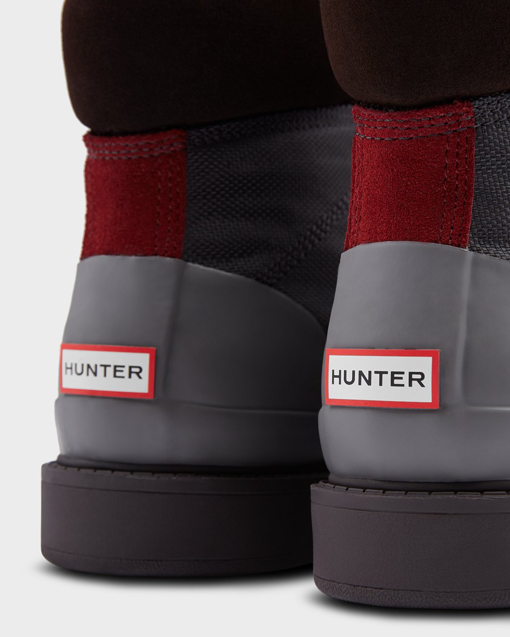 Botines Original Insulated Commando Hunter Mujer - Grises Oscuro/Marrom/Grises Rojos - 729413RFV